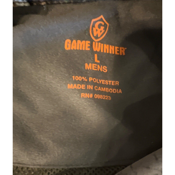 Game Winner Camo Shirt Mens L Short Sleeve Vented Realtree Hunting Fishing Top - Picture 7 of 11